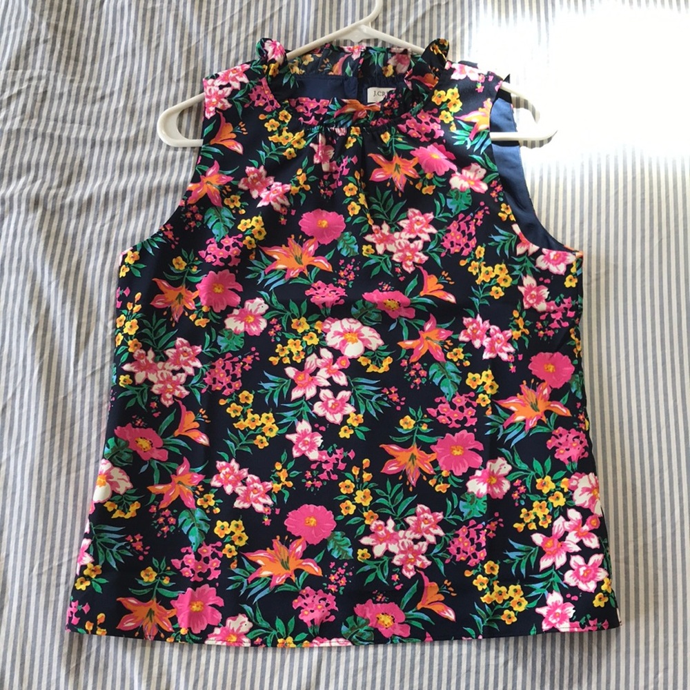 NWT J Crew floral top - Size small